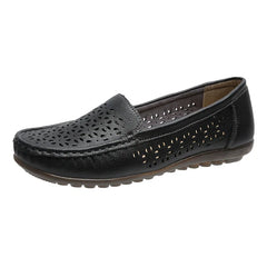 Genombrytna loafers med mjuka sulor för kvinnor, Svart