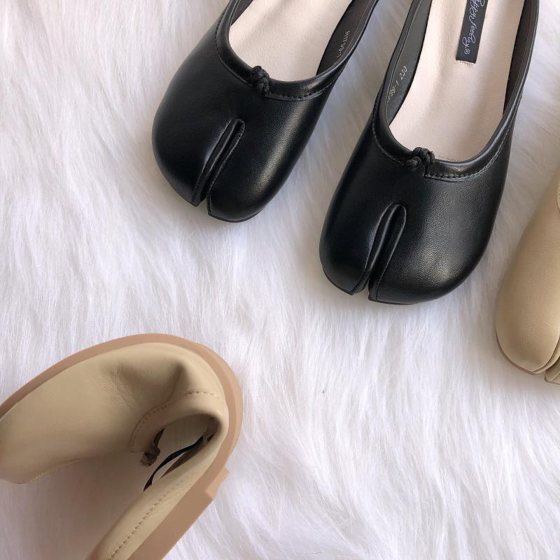 Platta ballerinor loafers tabi, bild 5 av 23