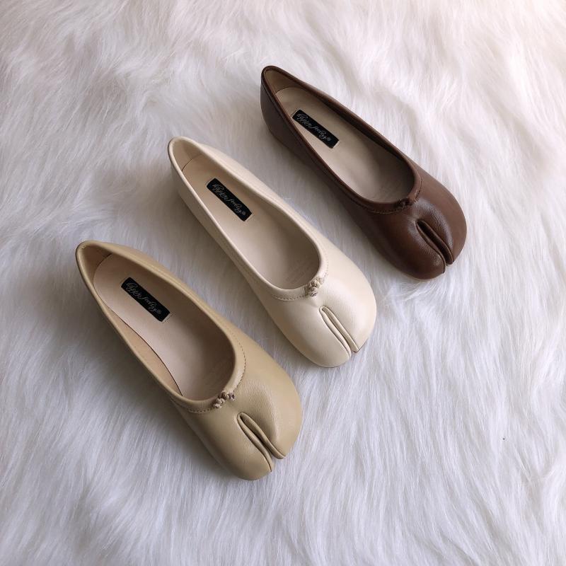 Platta ballerinor loafers tabi, bild 13 av 23