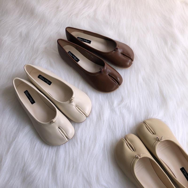 Platta ballerinor loafers tabi, bild 9 av 23