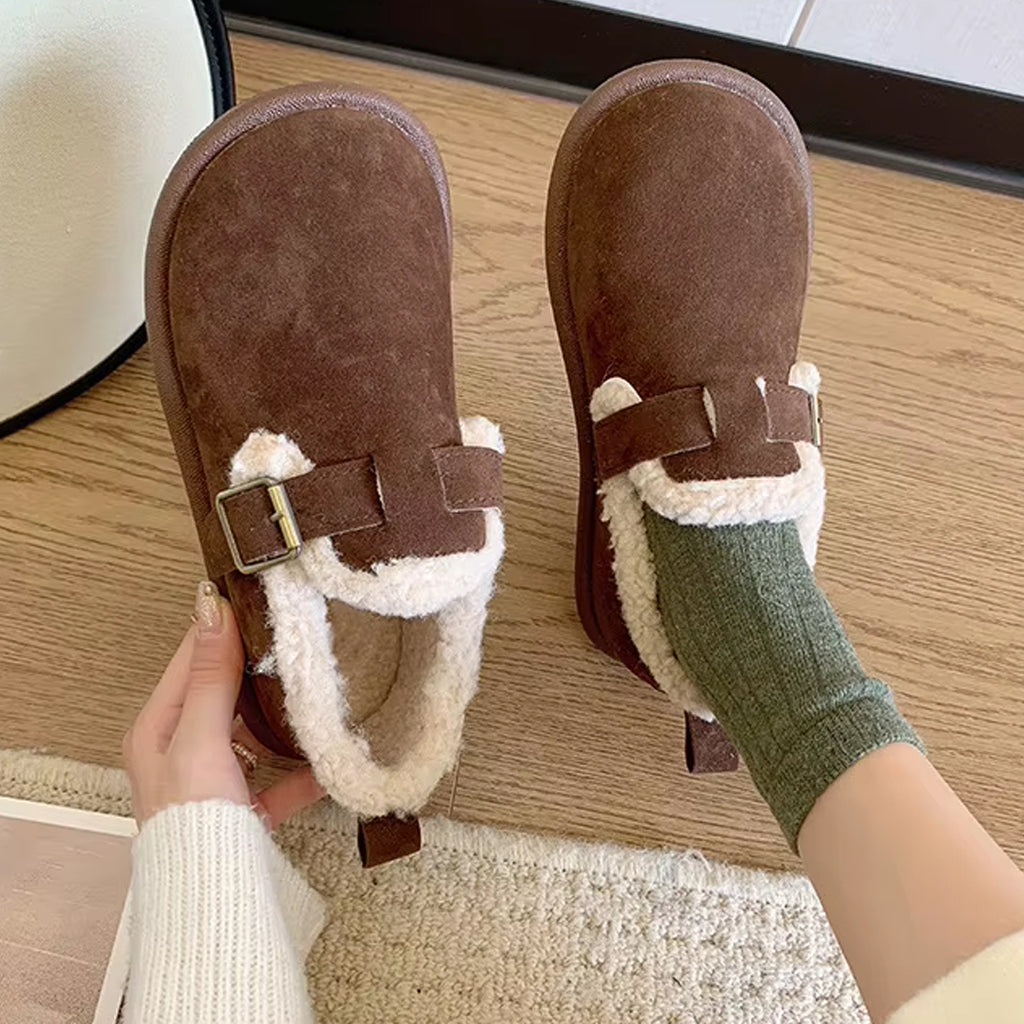 Fodrad stängd loafer-toffel för dam, bild 5 av 8