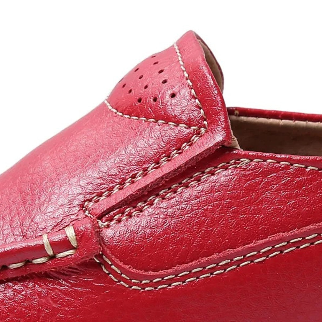 Kilklackade loafers i syntetiskt läder för dam