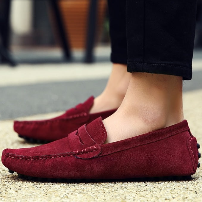 Mjuka loafers i mocka för herrar, bild 2 av 23