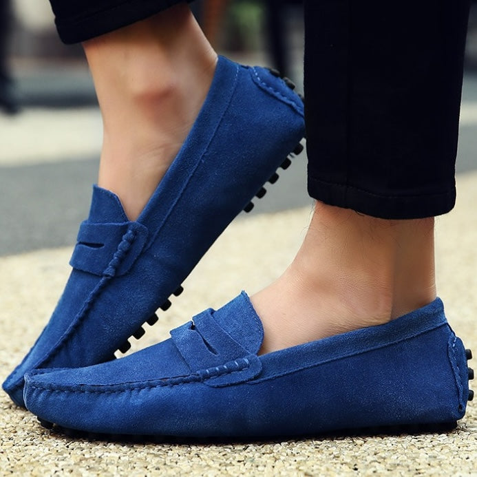 Mjuka loafers i mocka för herrar, bild 4 av 23