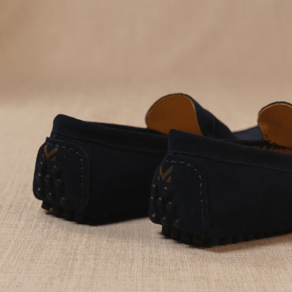 Classico - Premium driver-loafers i mocka för herrar, bild 8 av 20