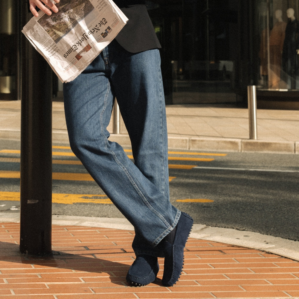 Classico - Premium driver-loafers i mocka för herrar, bild 12 av 20