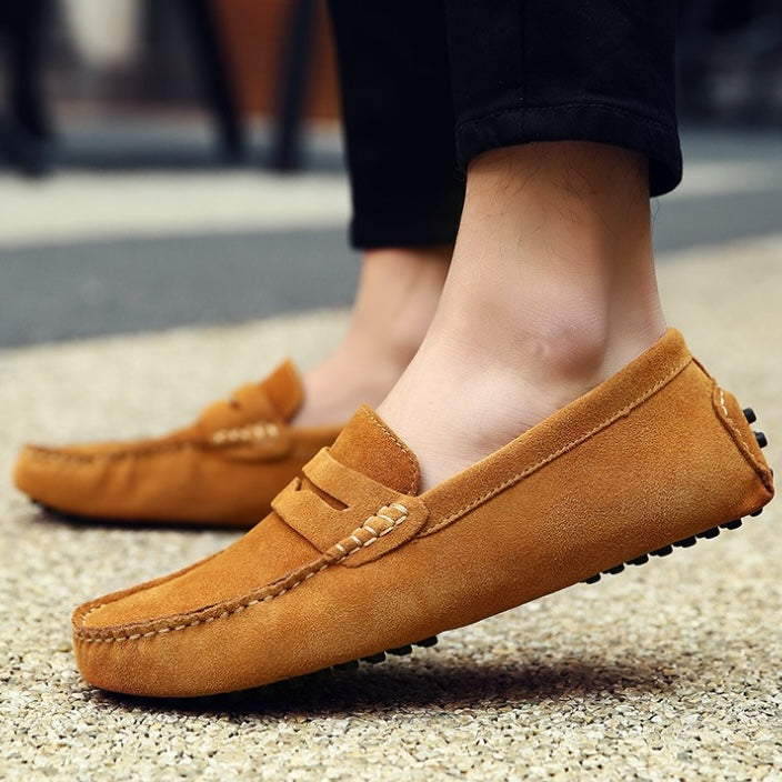 Mjuka loafers i mocka för herrar, bild 3 av 23