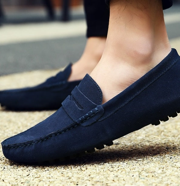 Mjuka loafers i mocka för herrar, bild 5 av 23
