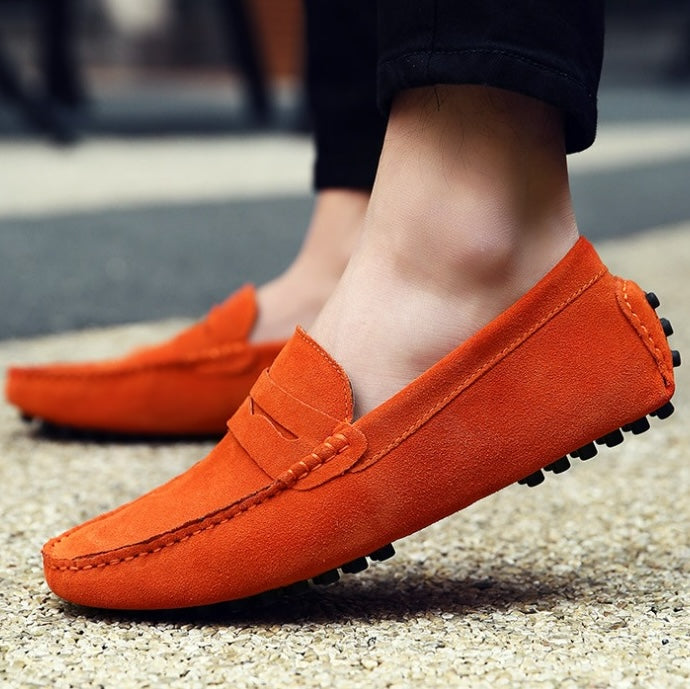 Mjuka loafers i mocka för herrar, bild 7 av 23