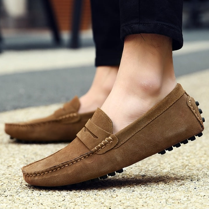 Mjuka loafers i mocka för herrar, bild 8 av 23