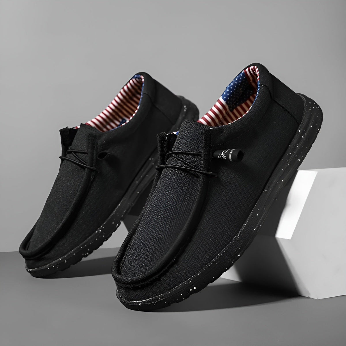 Sommarloafers i tyg för herr