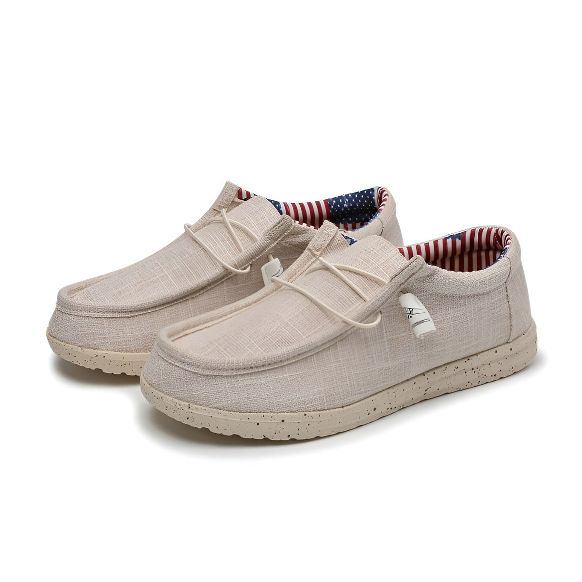 Sommarloafers i tyg för herr