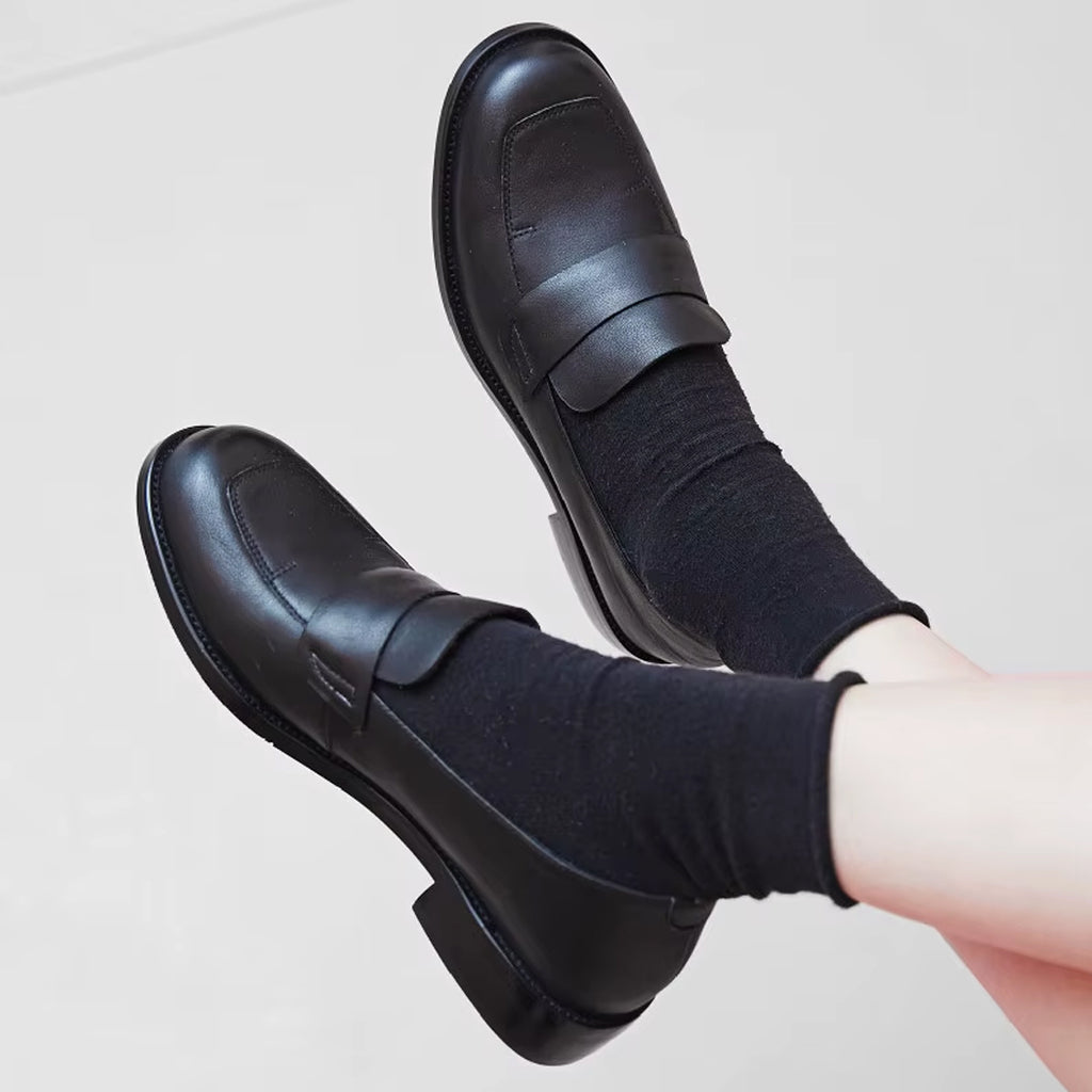 Klassisk elegant loafer i läder för kvinnor, bild 5 av 10