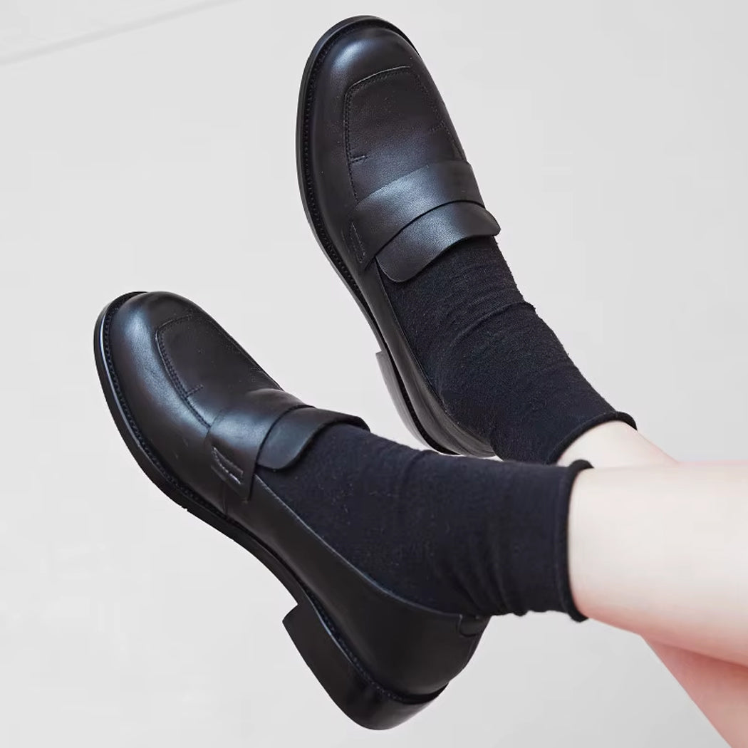 Klassisk elegant loafer i läder för kvinnor, bild 5 av 10