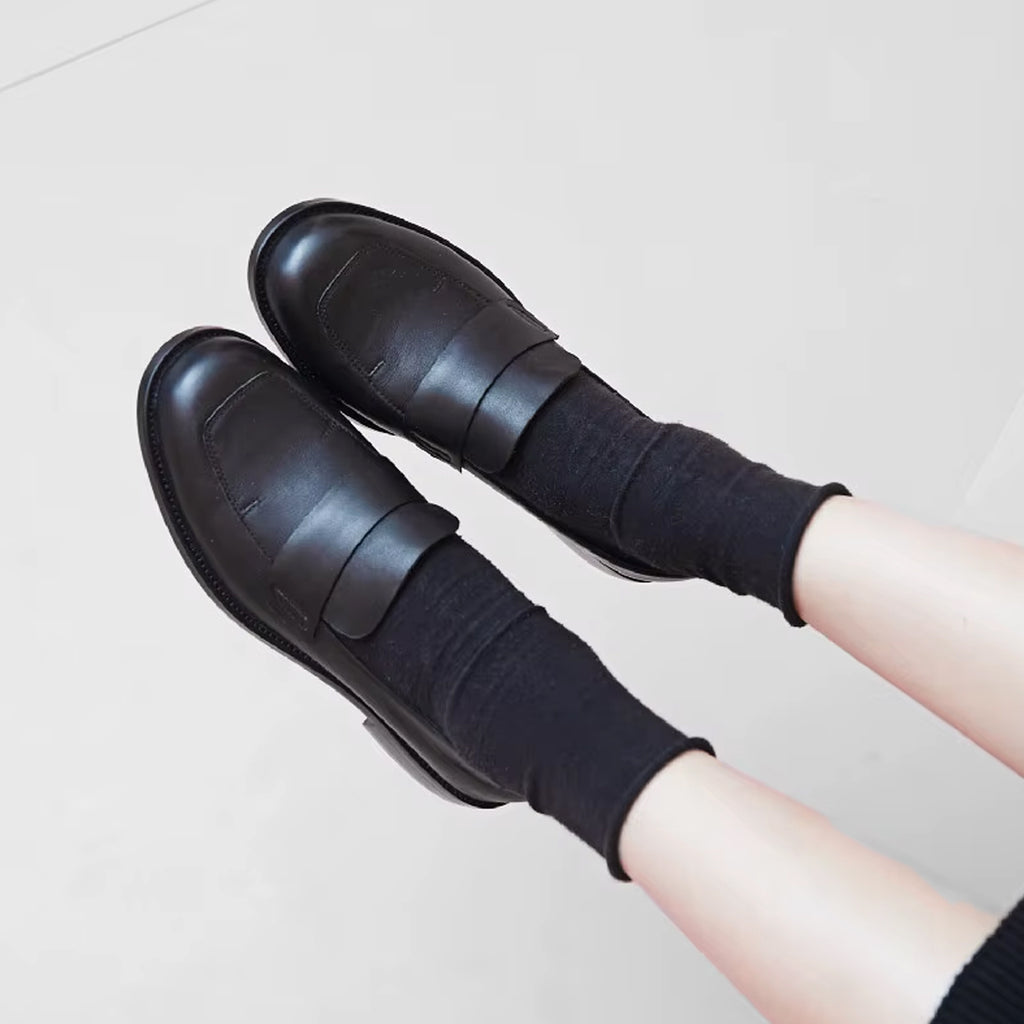 Klassisk elegant loafer i läder för kvinnor, bild 4 av 10