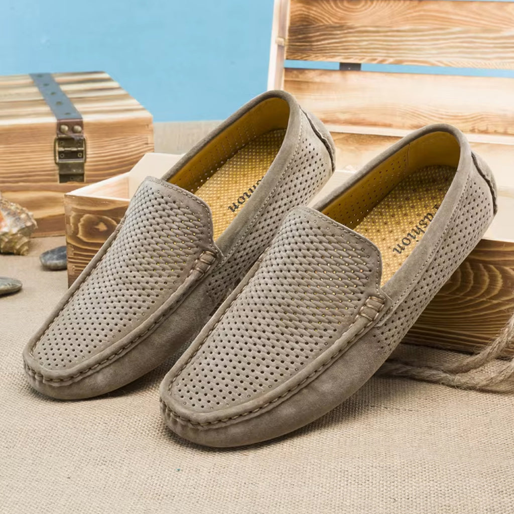 Sommar loafers i mocka för herr, bild 2 av 12