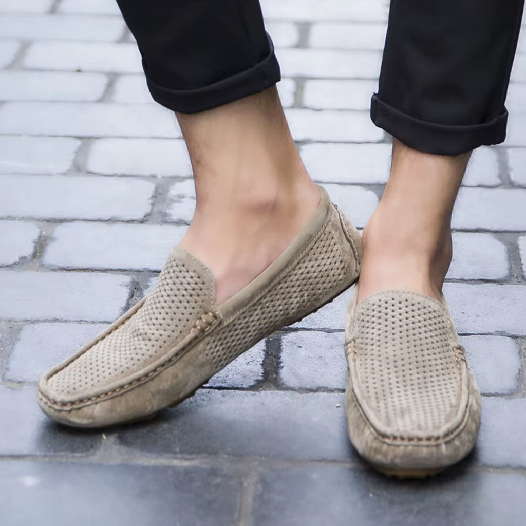 Sommar loafers i mocka för herr, bild 9 av 12
