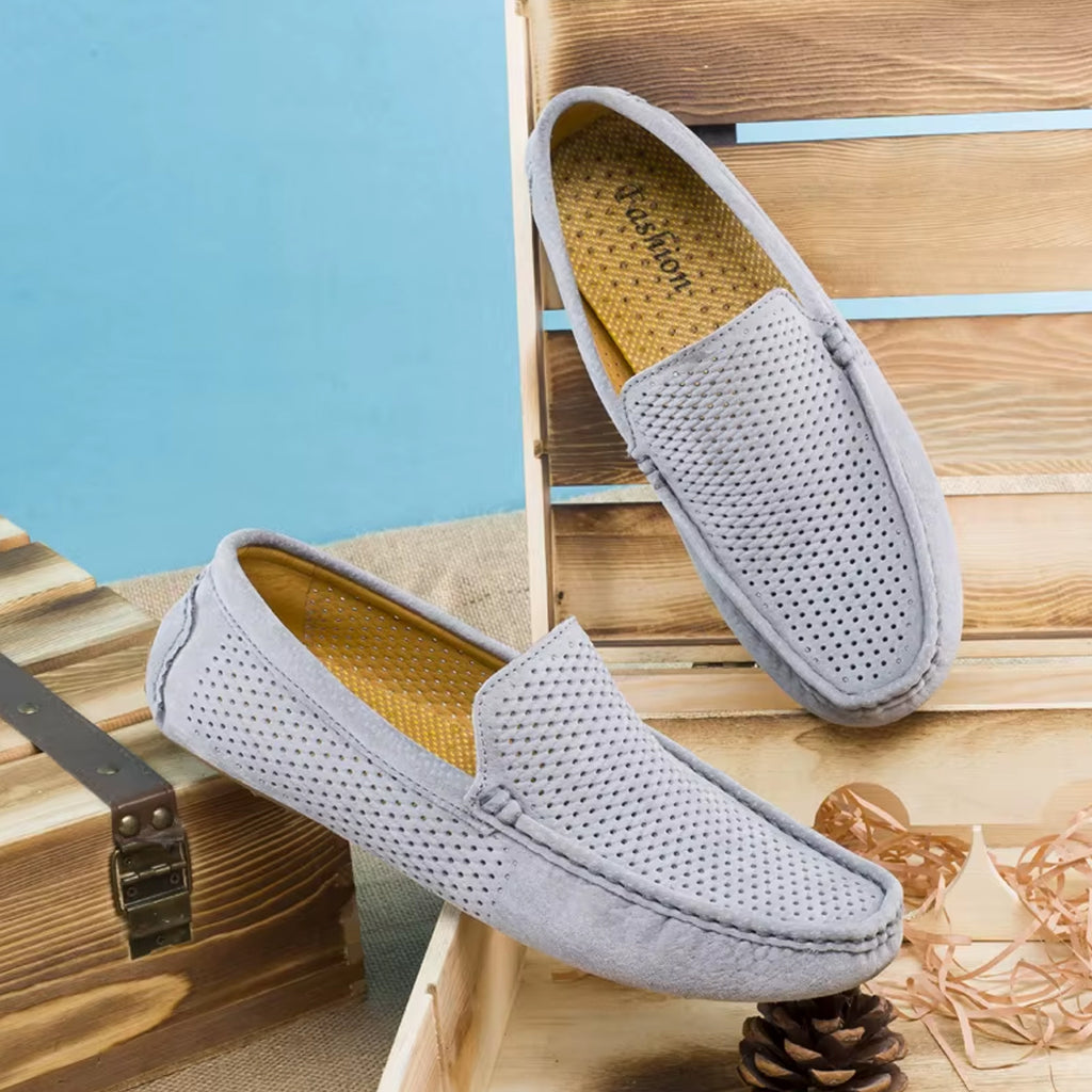 Sommar loafers i mocka för herr, bild 7 av 12