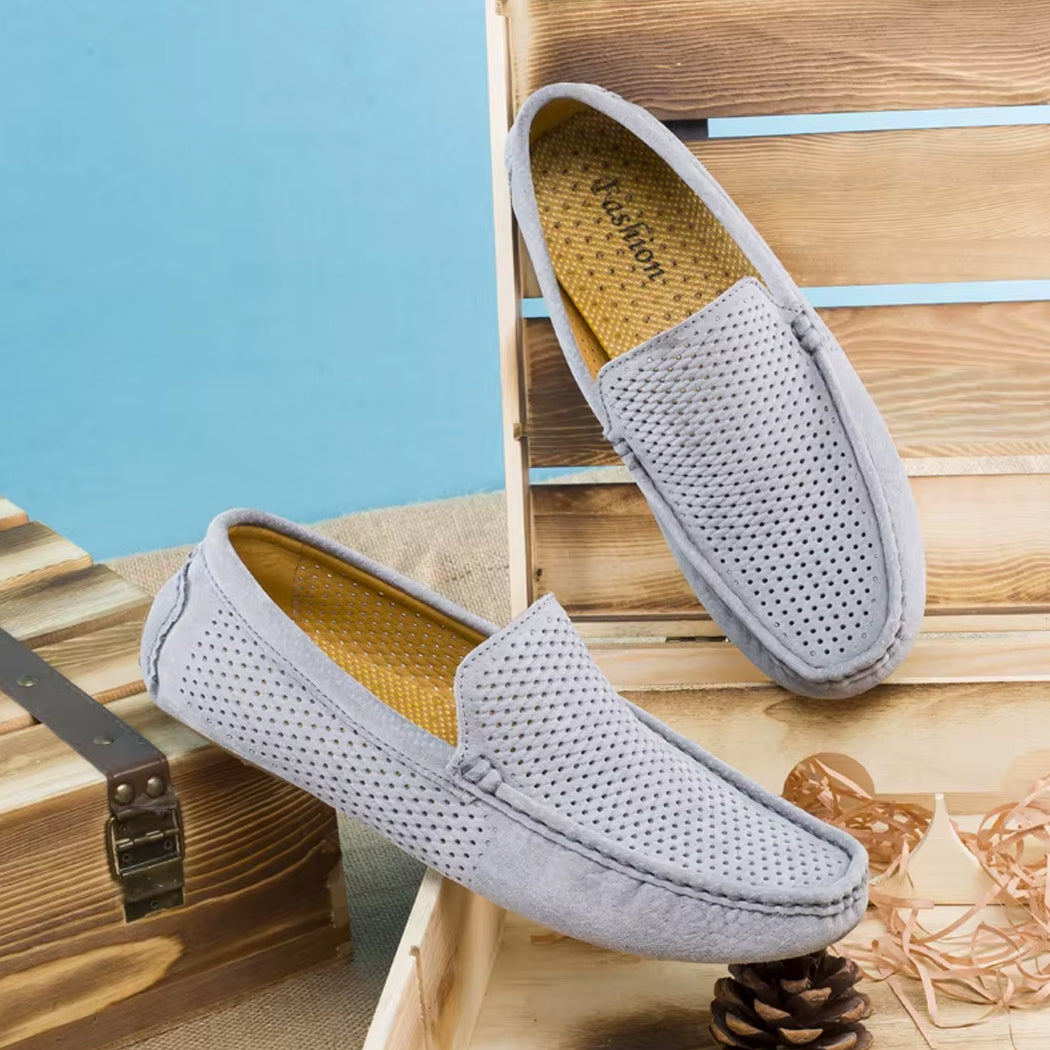 Sommar loafers i mocka för herr, bild 7 av 12