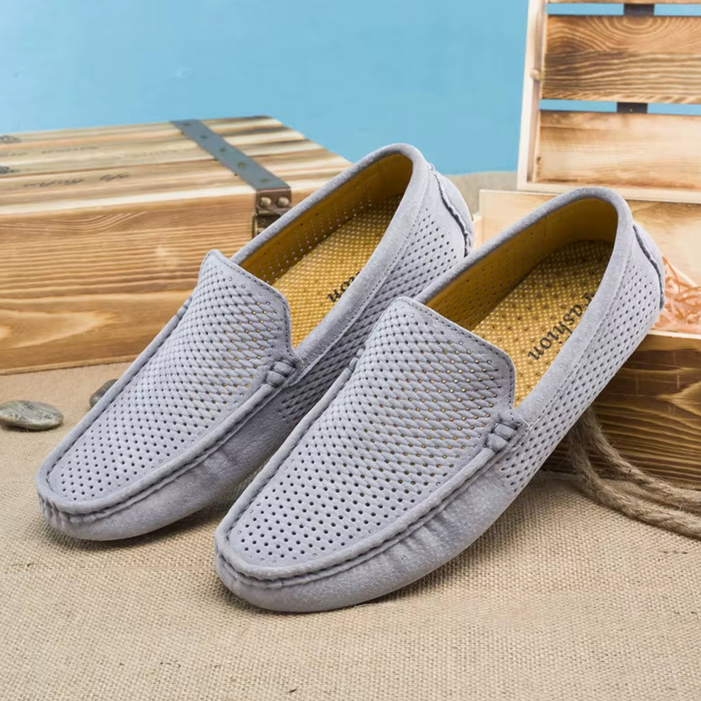 Sommar loafers i mocka för herr, bild 6 av 12