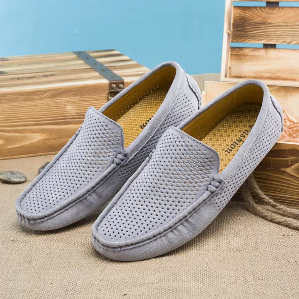 Sommar loafers i mocka för herr, bild 6 av 12