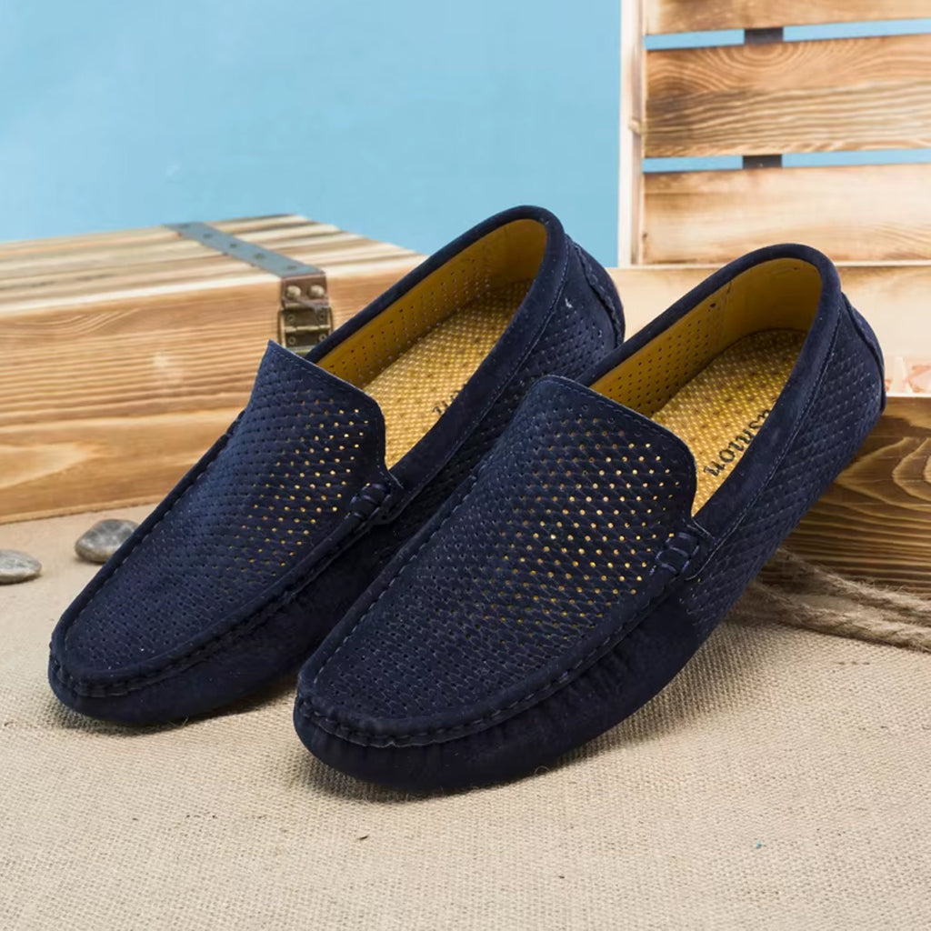 Sommar loafers i mocka för herr, bild 5 av 12