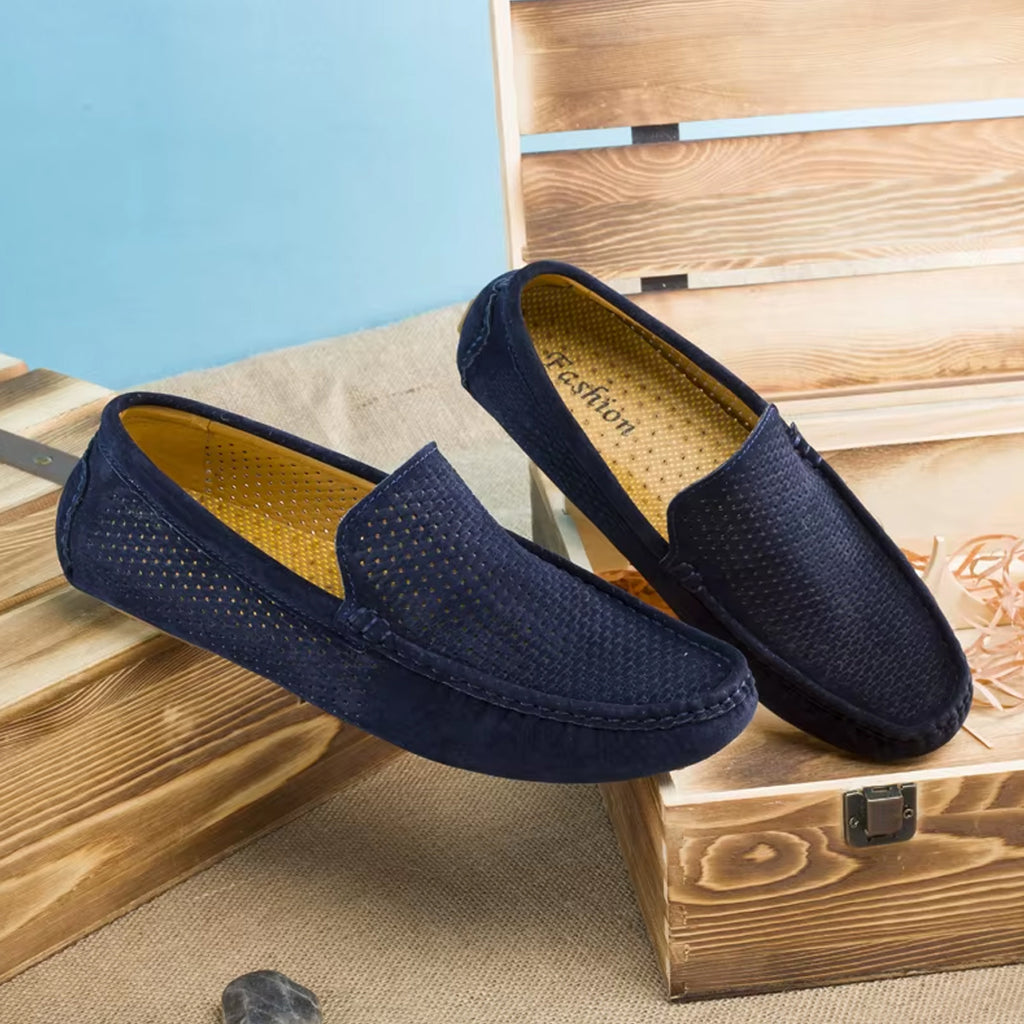 Sommar loafers i mocka för herr, bild 4 av 12