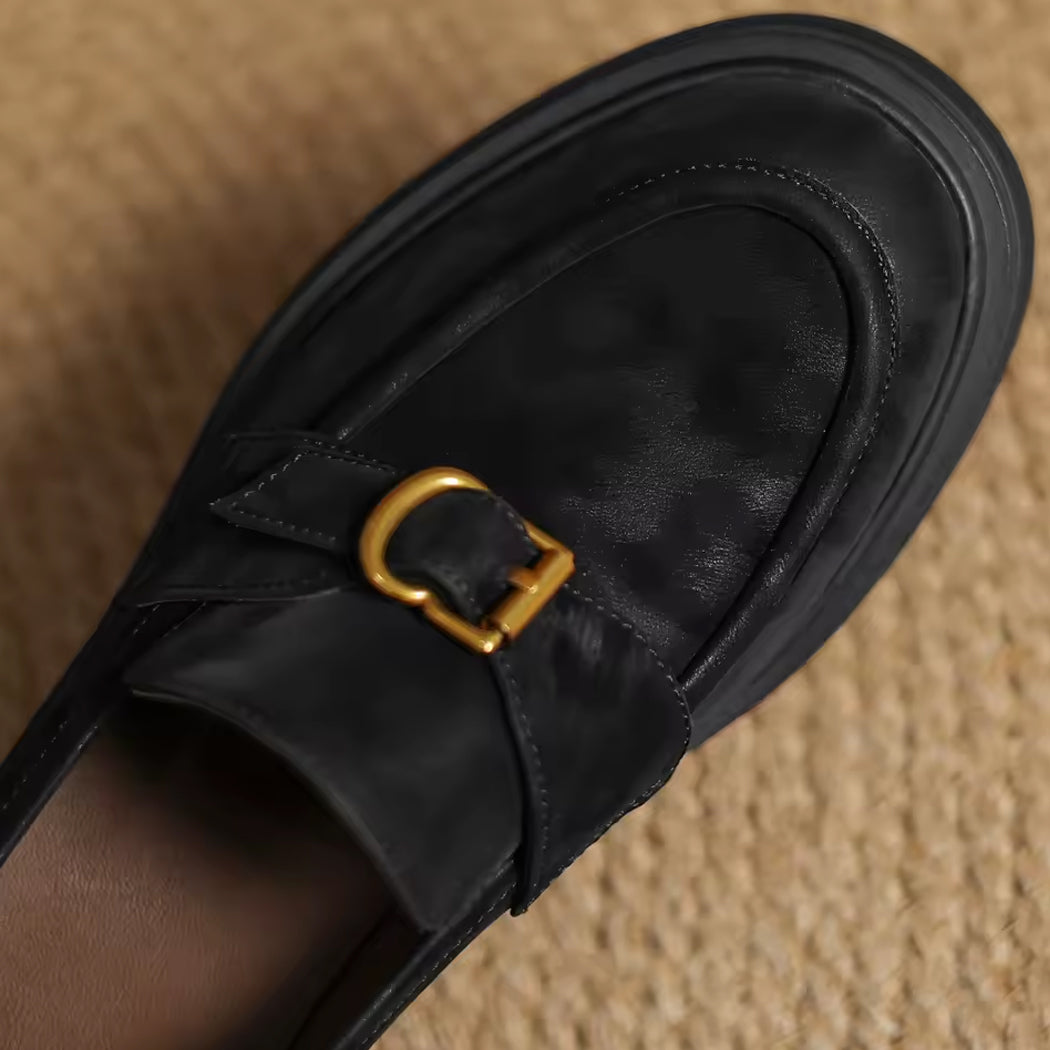 Leopardmönstrad loafer i läder, bild 4 av 7