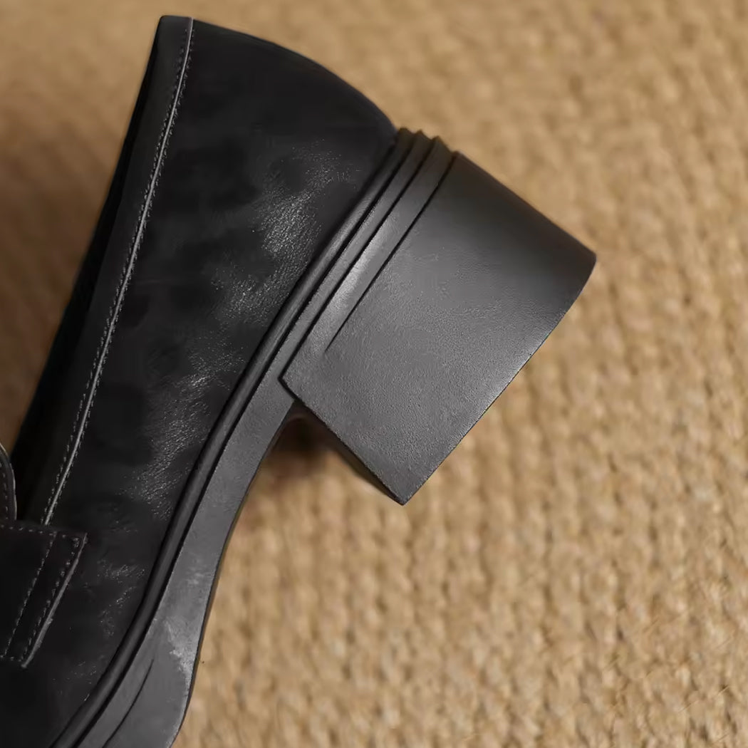 Leopardmönstrad loafer i läder, bild 5 av 7