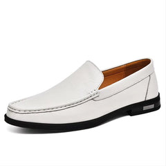 Casual loafer i läder för herr, Vit