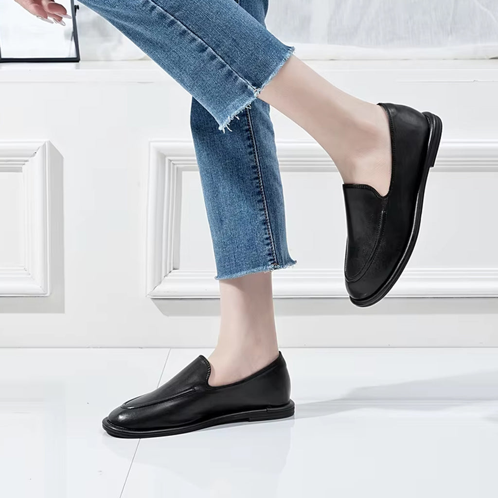 Loafer slipper i läder för kvinnor, bild 4 av 10