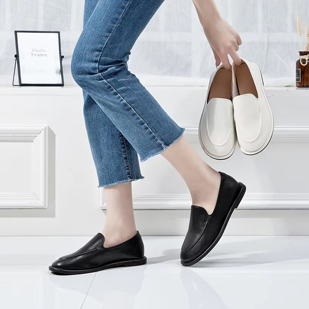 Loafer slipper i läder för kvinnor, bild 2 av 10