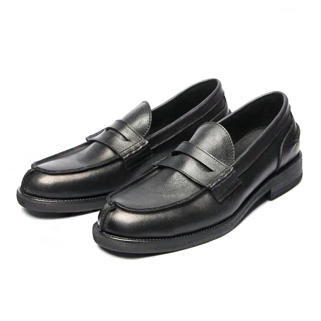 Loafers i äkta läder, brun eller svart, för herr