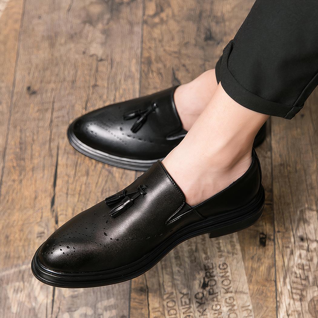 Klassiska loafers med tofsar för herr, bild 3 av 5