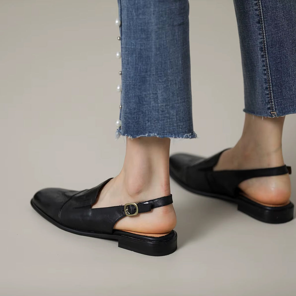 Loafer-mule i läder för kvinnor, bild 5 av 5