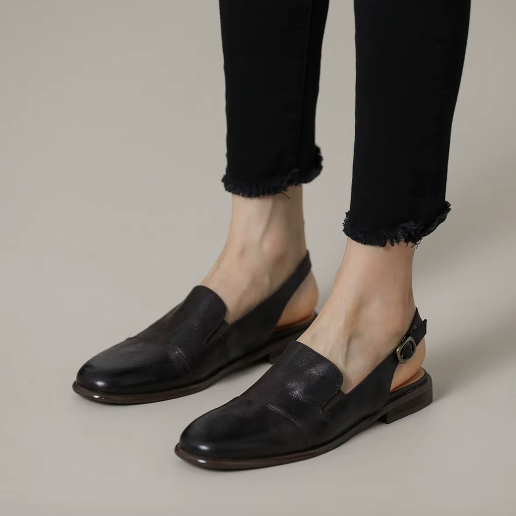 Loafer-mule i läder för kvinnor, bild 4 av 5