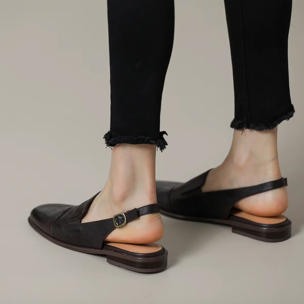 Loafer-mule i läder för kvinnor, bild 2 av 5