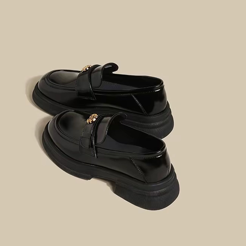 Loafers med platåsula och blomdetaljer, bild 11 av 14