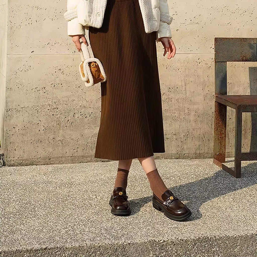 Loafers med platåsula och blomdetaljer, bild 8 av 14