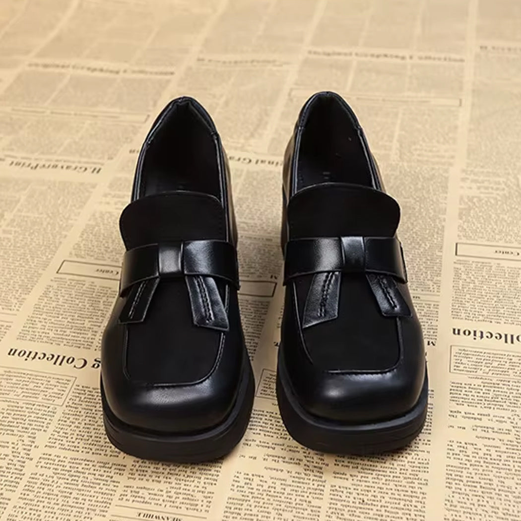 Loafer med platåsula och klack i vintagestil, bild 2 av 9