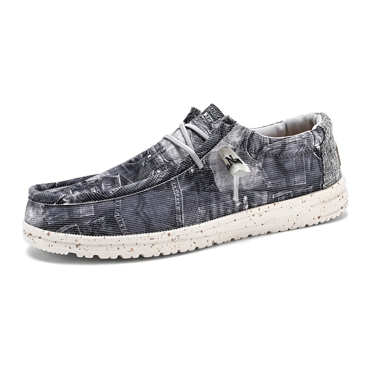 Loafers för herr med jeansmönster