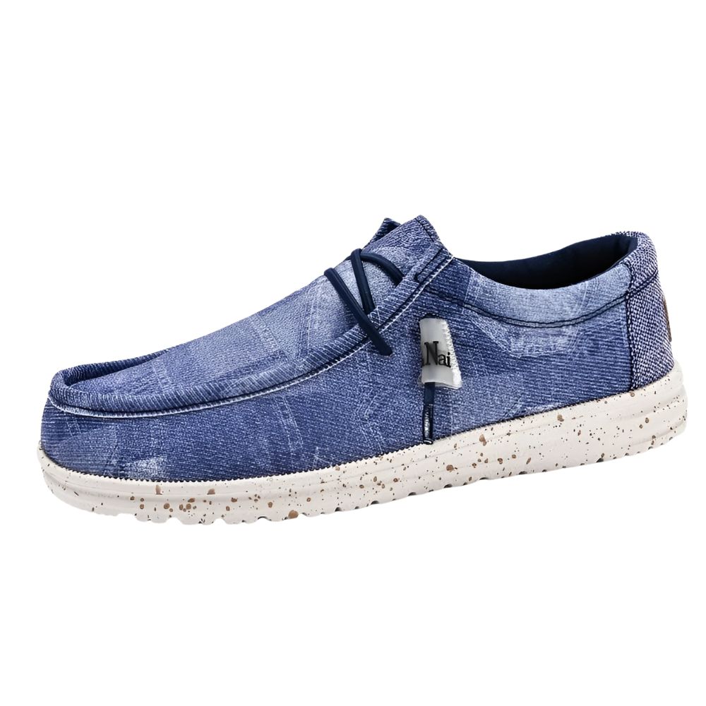 Loafers för herr med jeansmönster