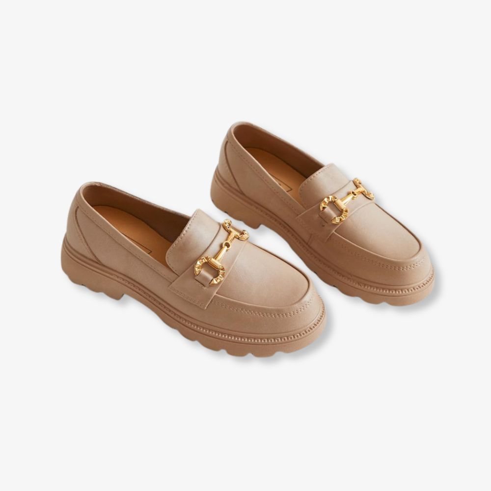 Loafers dam med guldkedja