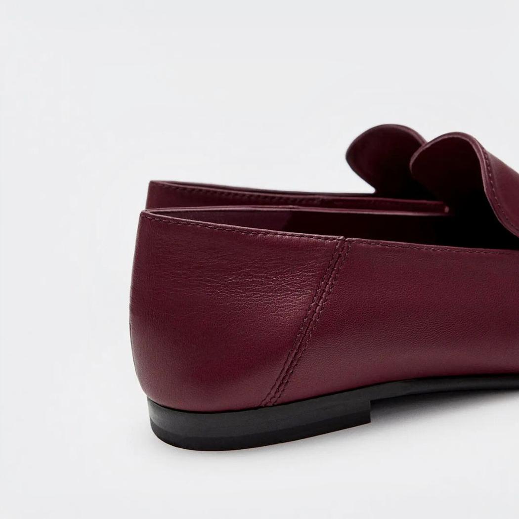 Tunna och lätta loafers i äkta läder