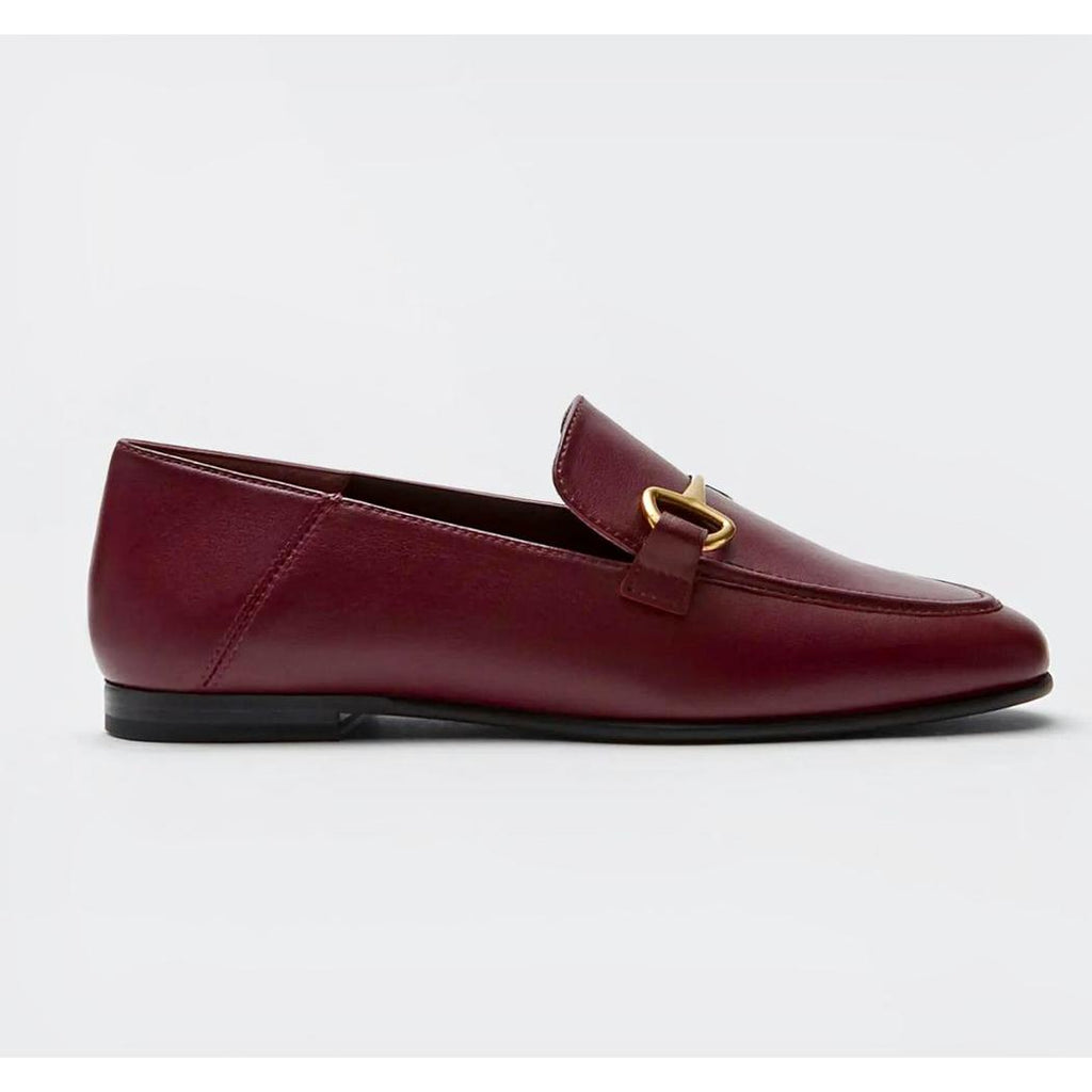 Tunna och lätta loafers i äkta läder