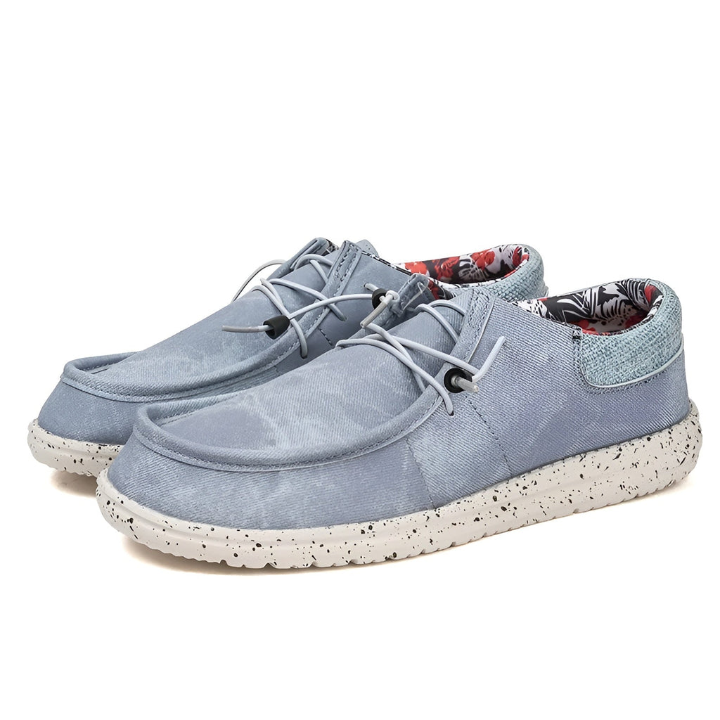 Loafers för herr med blommigt foder