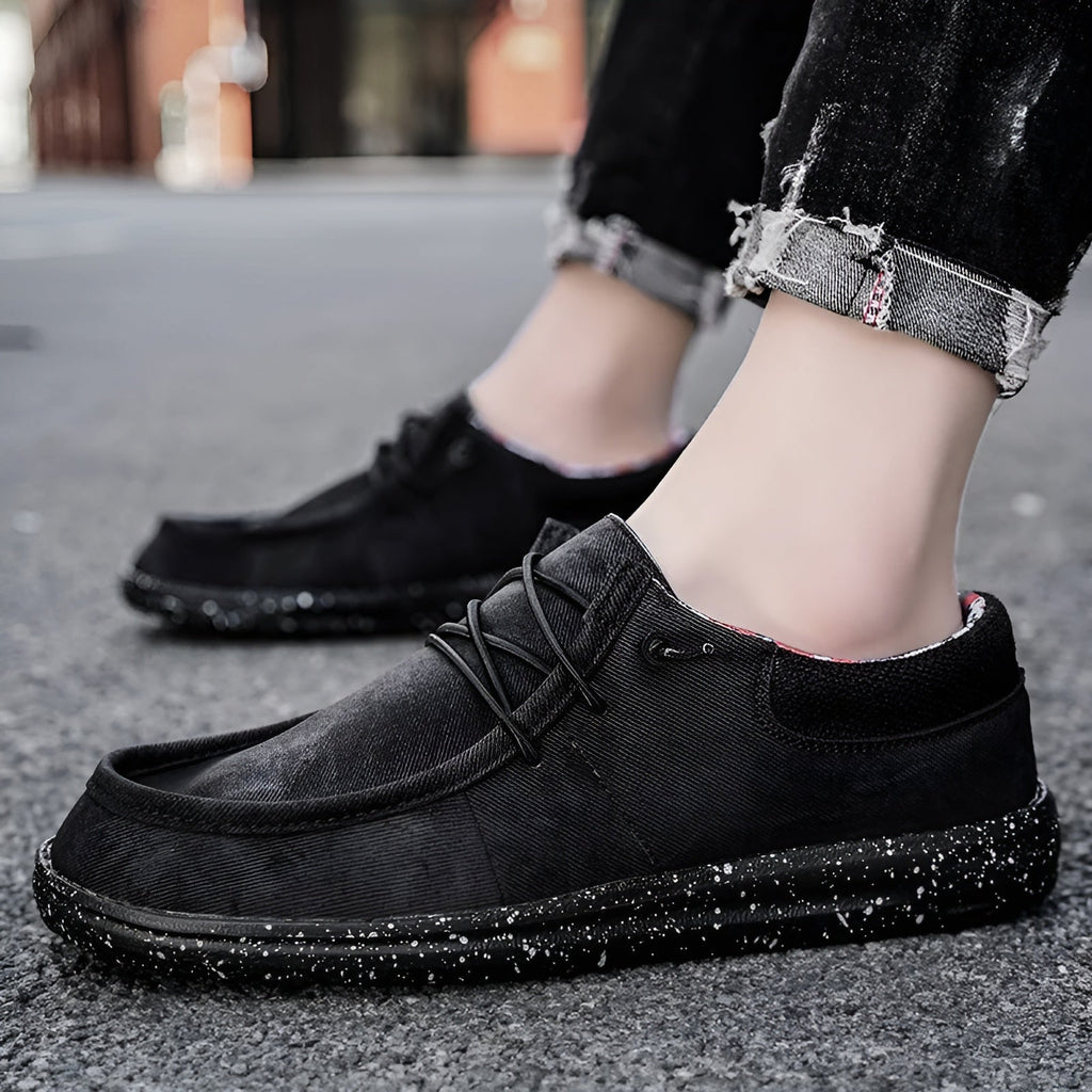 Loafers för herr med blommigt foder