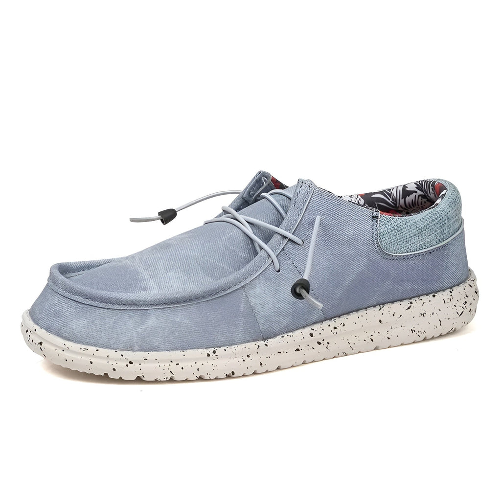 Loafers för herr med blommigt foder