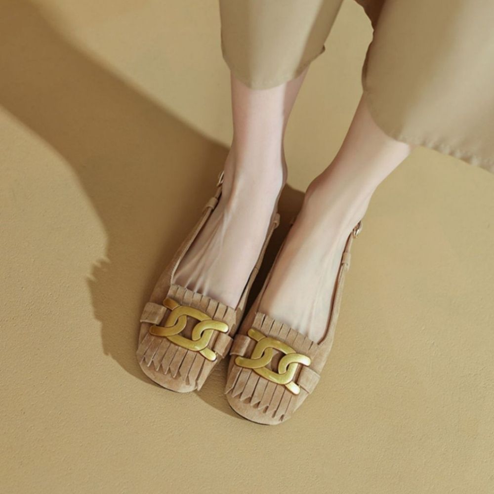Retro loafers med fransar för kvinnor, bild 5 av 7
