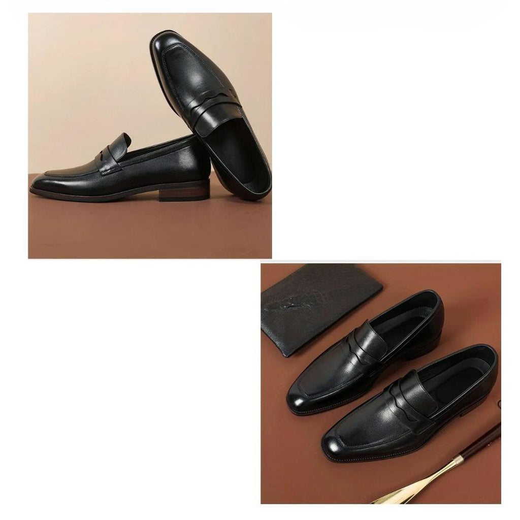 Eleganta loafers i äkta läder för herr